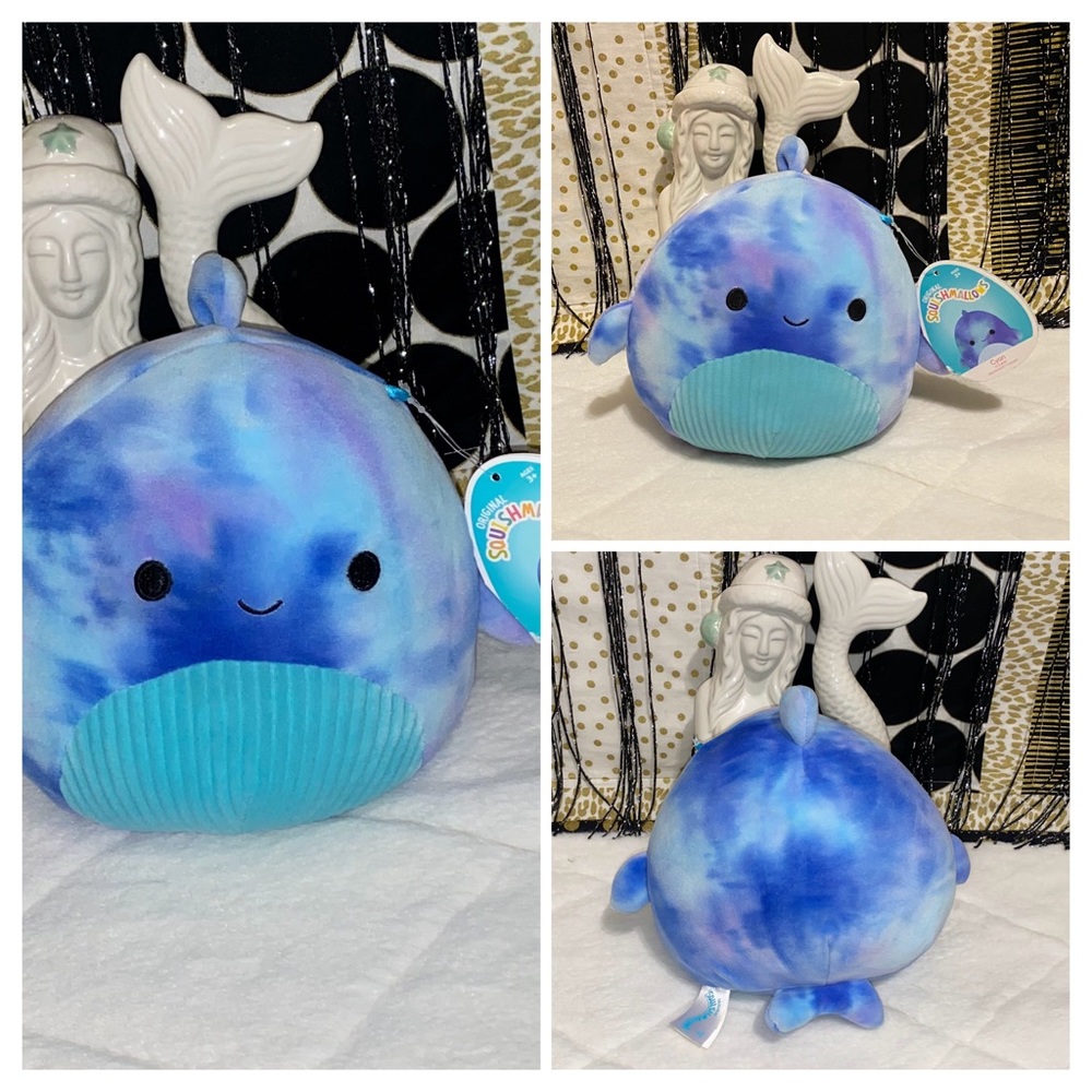 SALE! SQUISHMALLOWS CYAN THE WHALE NWT